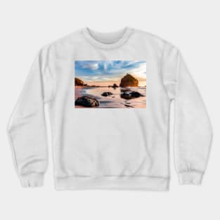 Houda Beach at sunset Crewneck Sweatshirt